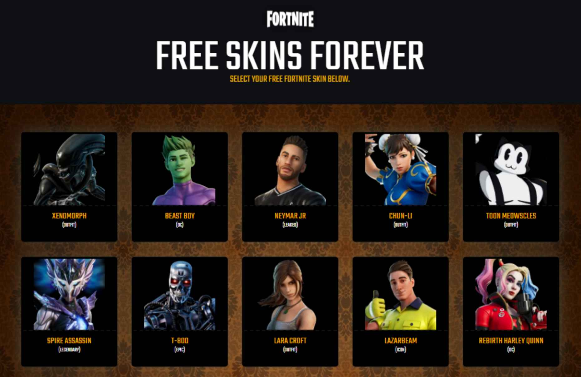 FortFame.Com: Get Free Fortnite Skins Using FortFame