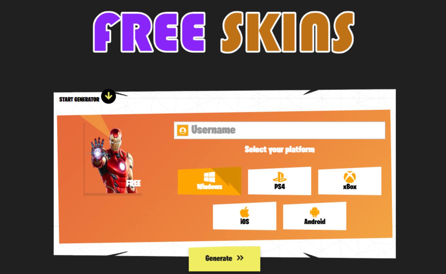 How can I get free Fortnite skins